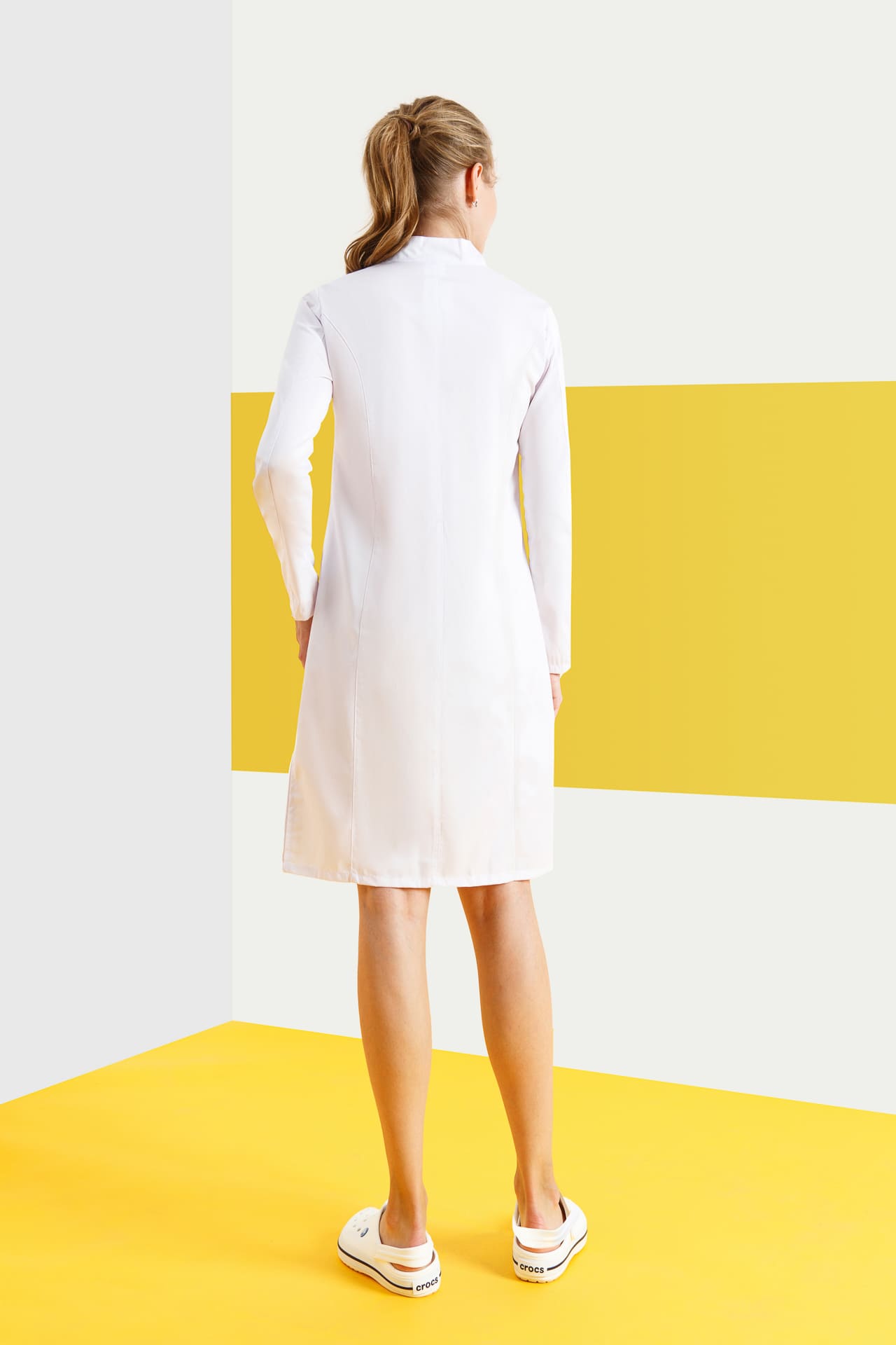 4957335 Халат "Элегант" белый  Медицинская одежда  размер 50 Спецодежда  - Вид №4