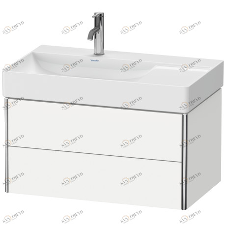 XS416801818 XSquare Тумбочка подвесная Белый матовый, декор Duravit