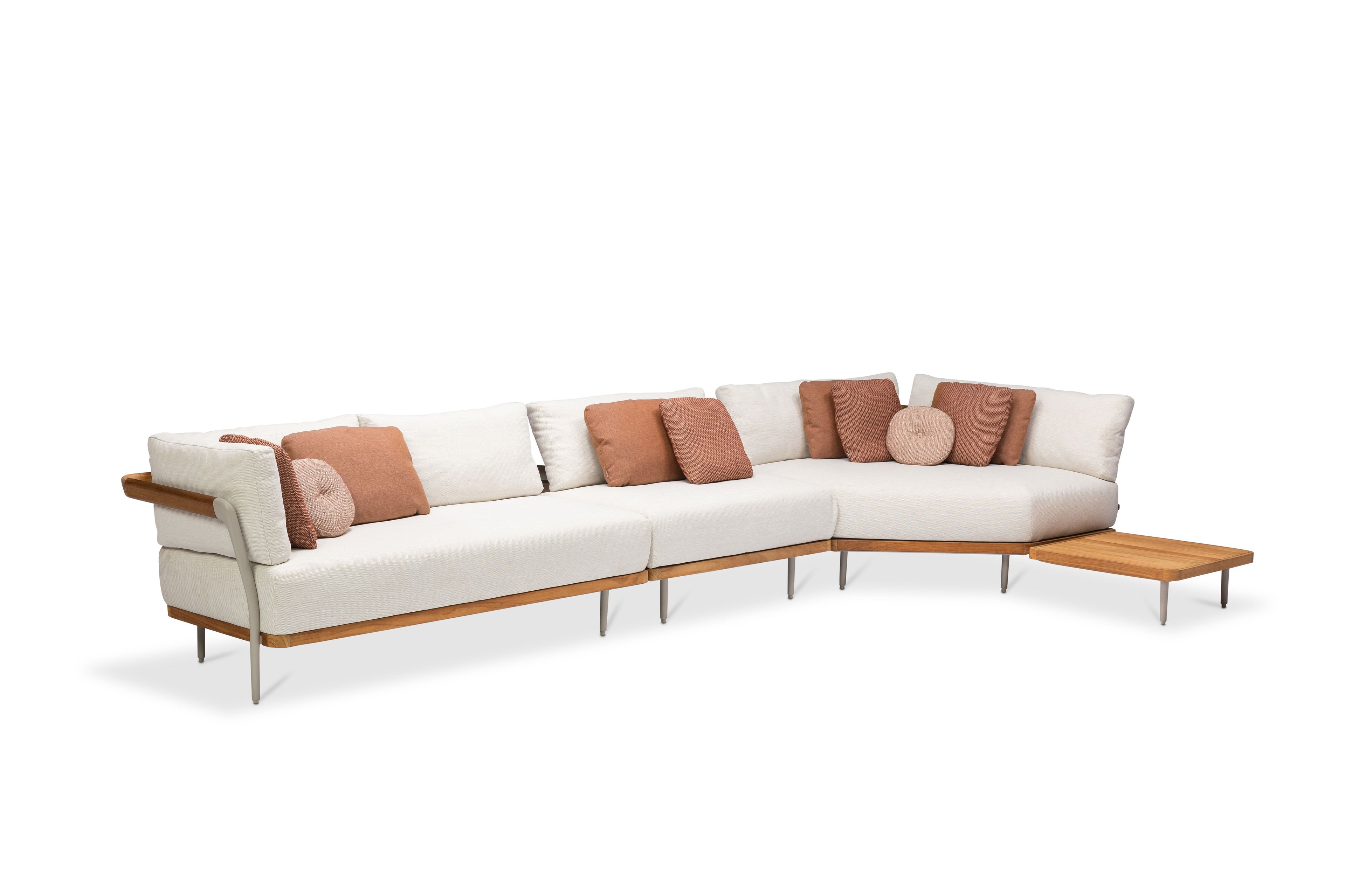 Тканевый угловой модульный садовый диван MANUTTI Flows ARCH-00011283