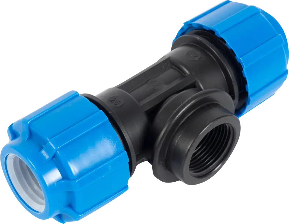 Тройник комбинированный ПОЛИТЭК 25x3/4"x25 мм для полиэтиленовых труб 13503264