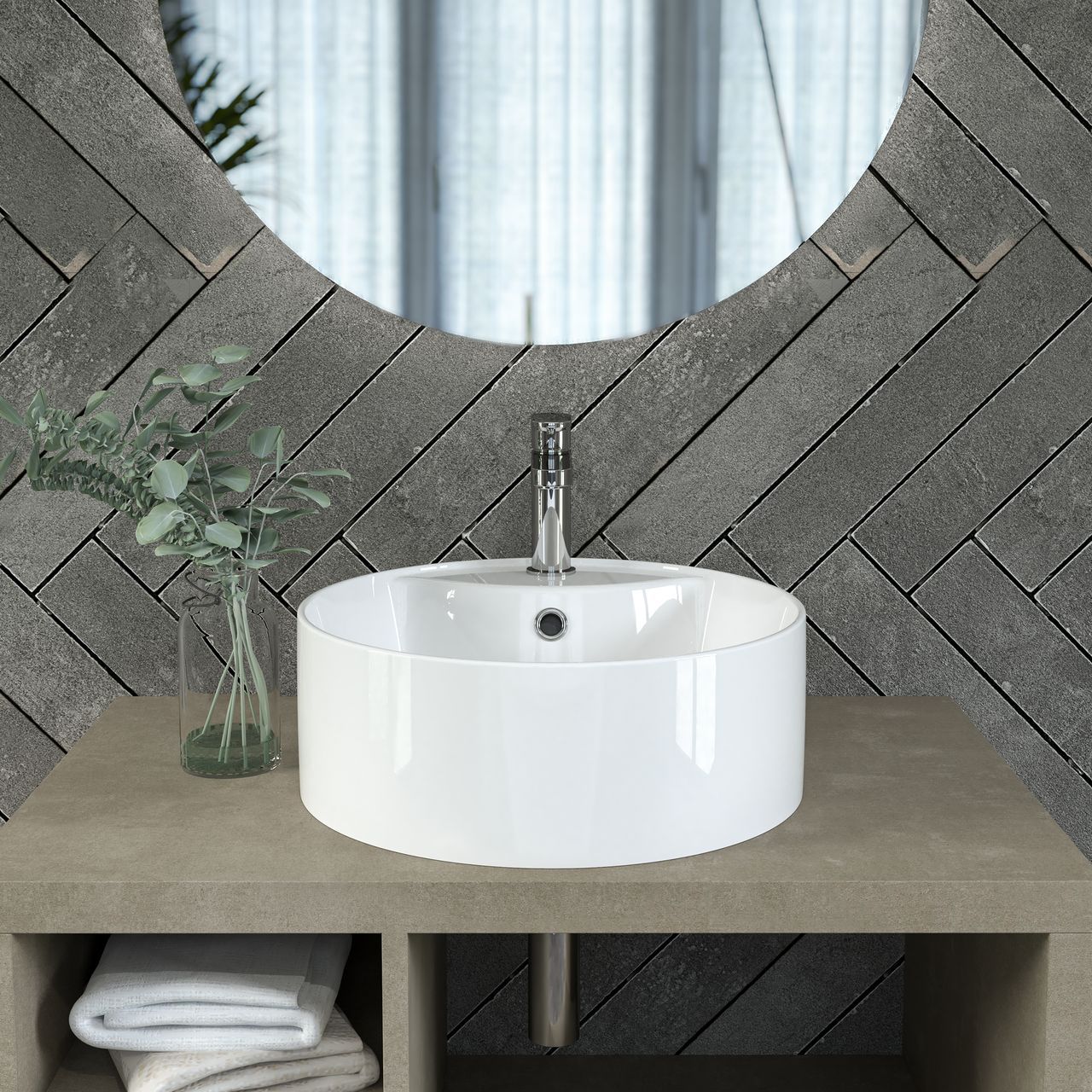 Керамическая круглая столешница Ercos OLIMPIA ARCH-00051956 - Вид №1