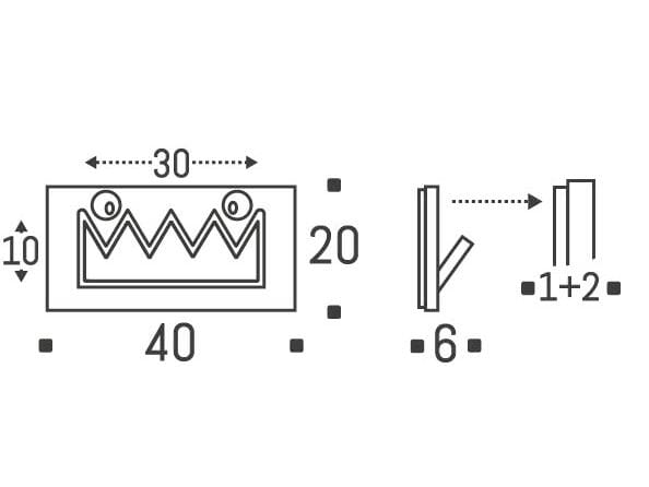 Вешалка для одежды из фанеры AMBIVALENZ Fläpps Monsterhäng 40x20-1 ARCH-00018477 - Вид №2