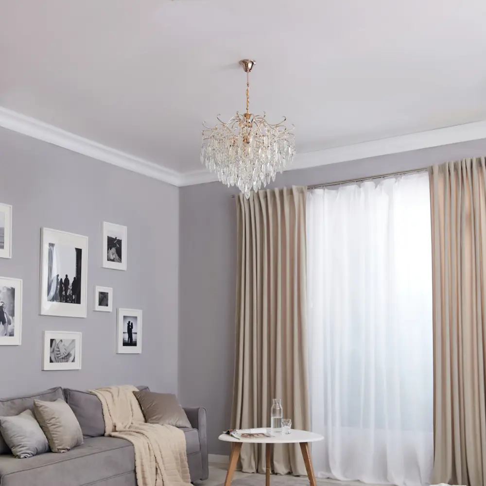 Люстра каскадная потолочная De City Бриз 6 ламп 18 м² E27 220 V STLM-2020874 - Вид №10