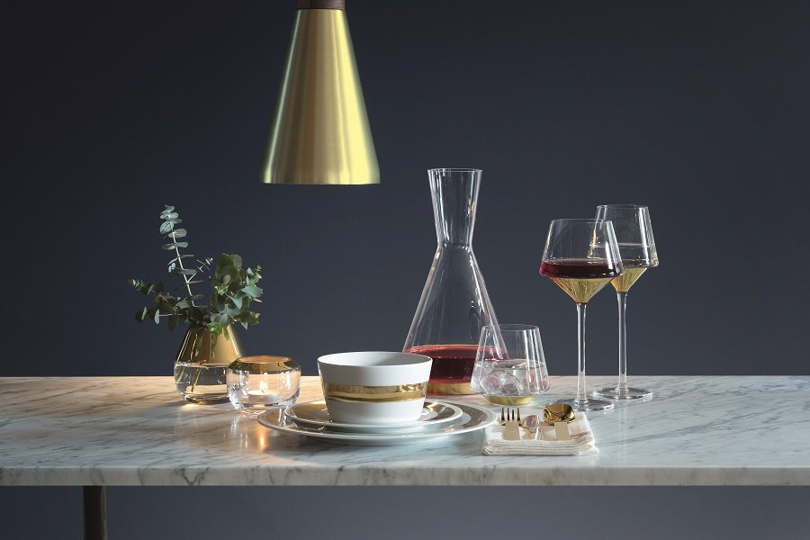 Набор бокалов для вина space 350 мл золото, 2 штуки LSA INTERNATIONAL SPACE 00-3863224 Золото;прозрачный - Вид №1