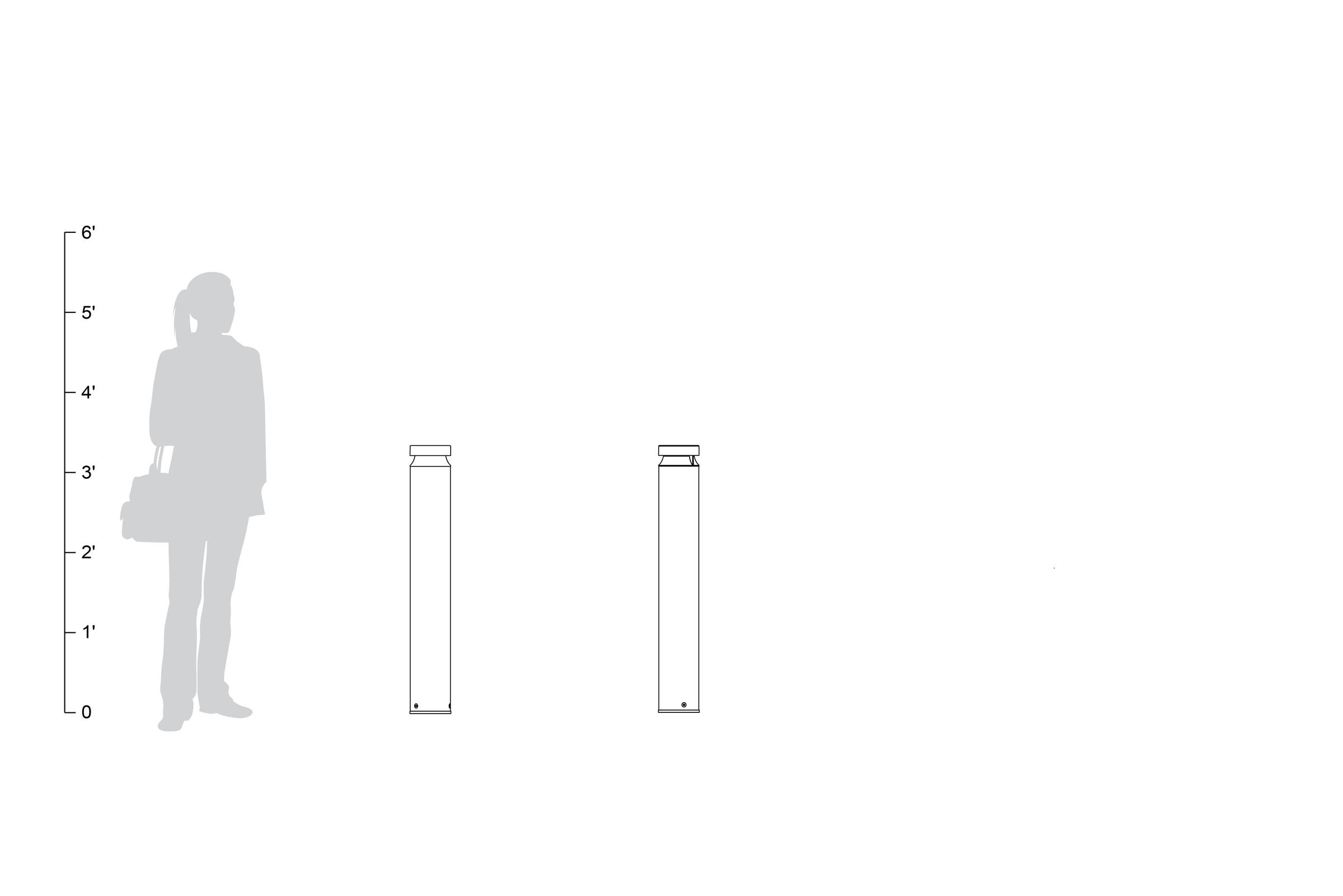 FSRT229 Столбик Helio, серия 600  Forms-surfaces  - Вид №17