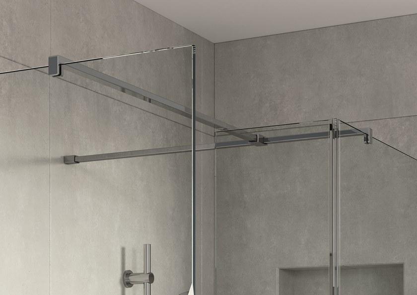 Flair Showers Душевая кабина с двумя стеклянными панелями и стабилизатором поперечной устойчивости Ayo Ayo10mwr70sc - Вид №5