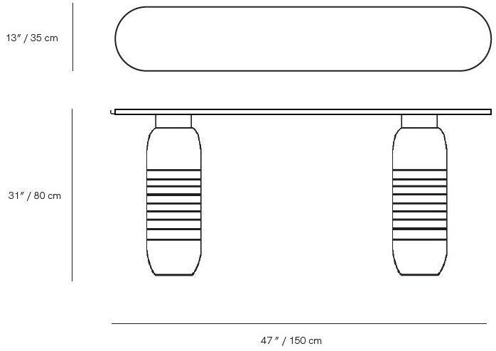 Mambo Unlimited Ideas Консоль из мрамора Estremoz Jean sun-id-1428987 - Вид №4
