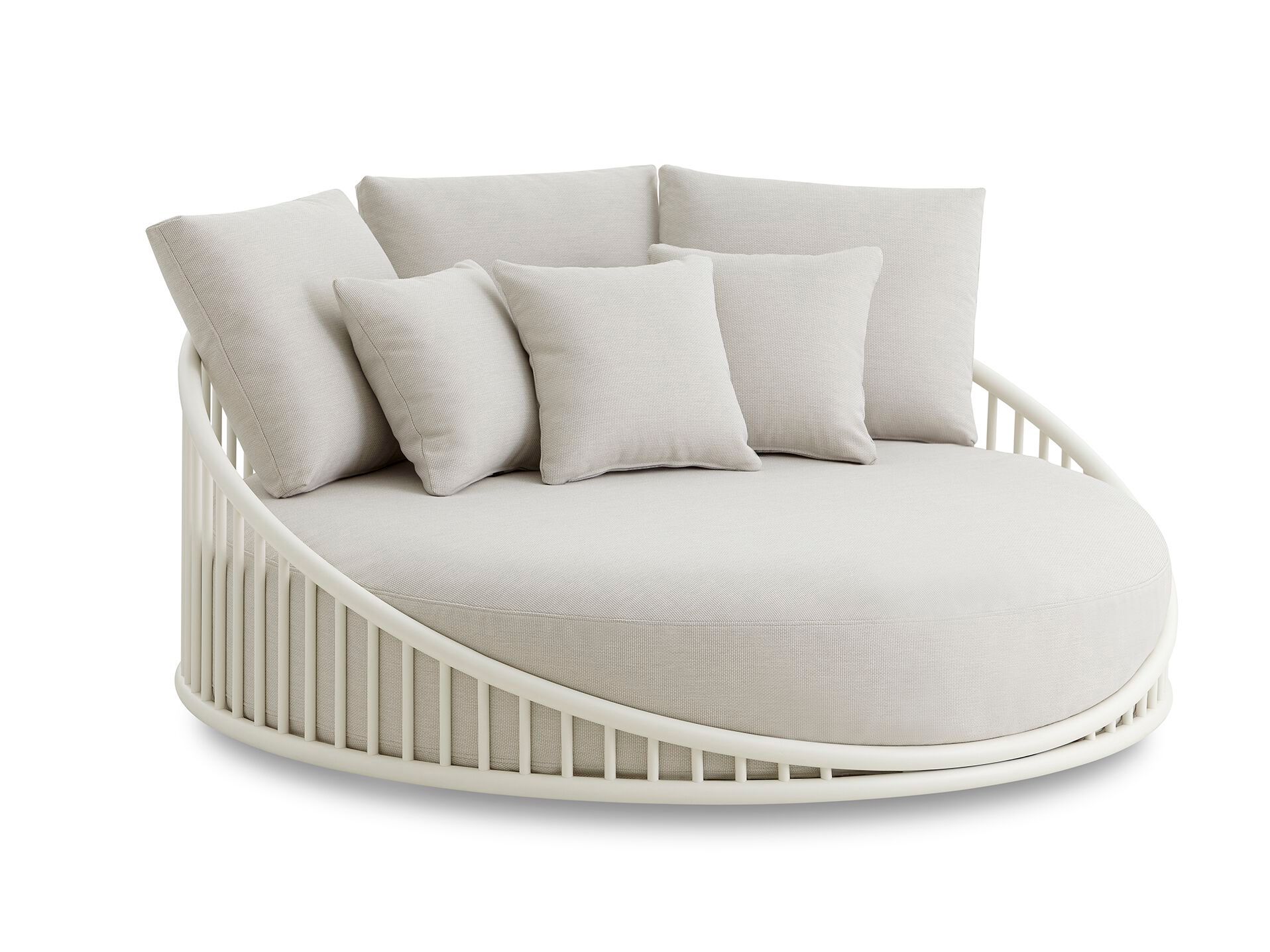 Круглая Садовая кровать из ткани и алюминия EXPORMIM Cask ARCH-00120133