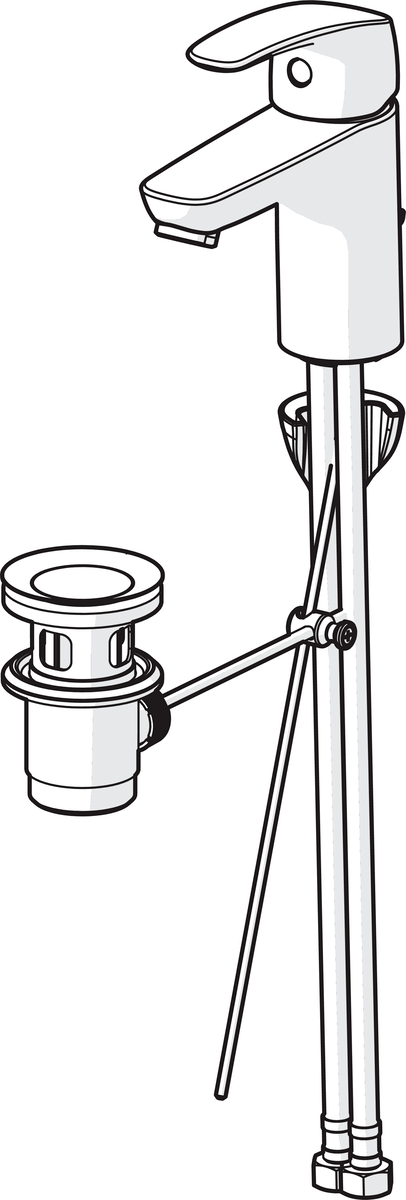 Oras 1004F Смеситель для умывальника 1004F Safira Хром  - Вид №2