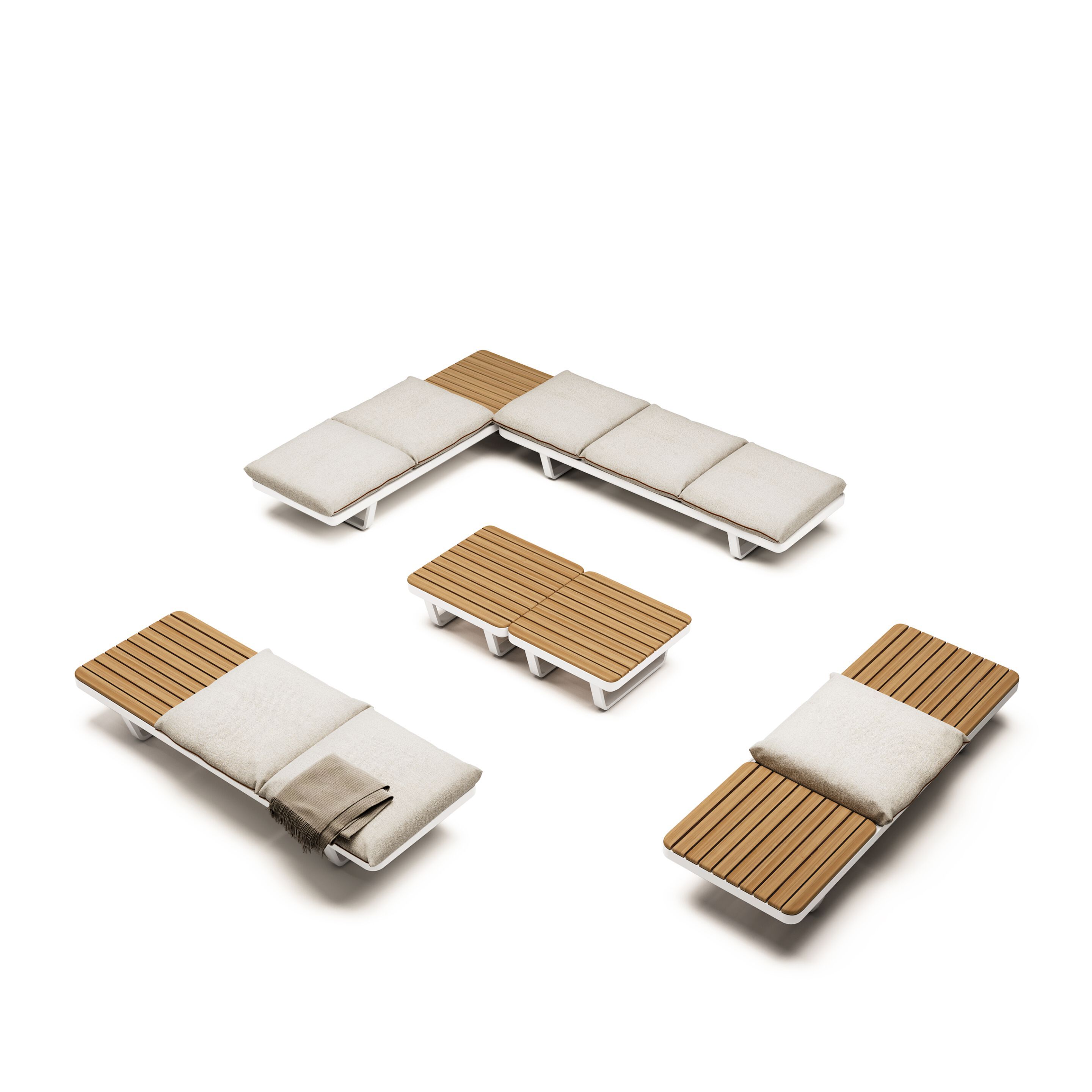 Ткань квадратный сад пуфик Atmosphera Венеция ARCH-00007288 - Вид №2