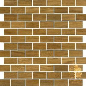 Мозаика и 3D панели из дерева Tarsi Кирпич 202 Дуб Селект (Гладкая) 331х331 мм.