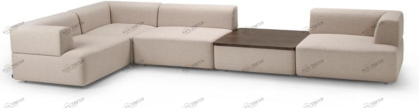 Offecct Модульный угловой диван из ткани Grandfield sun-id-1510855