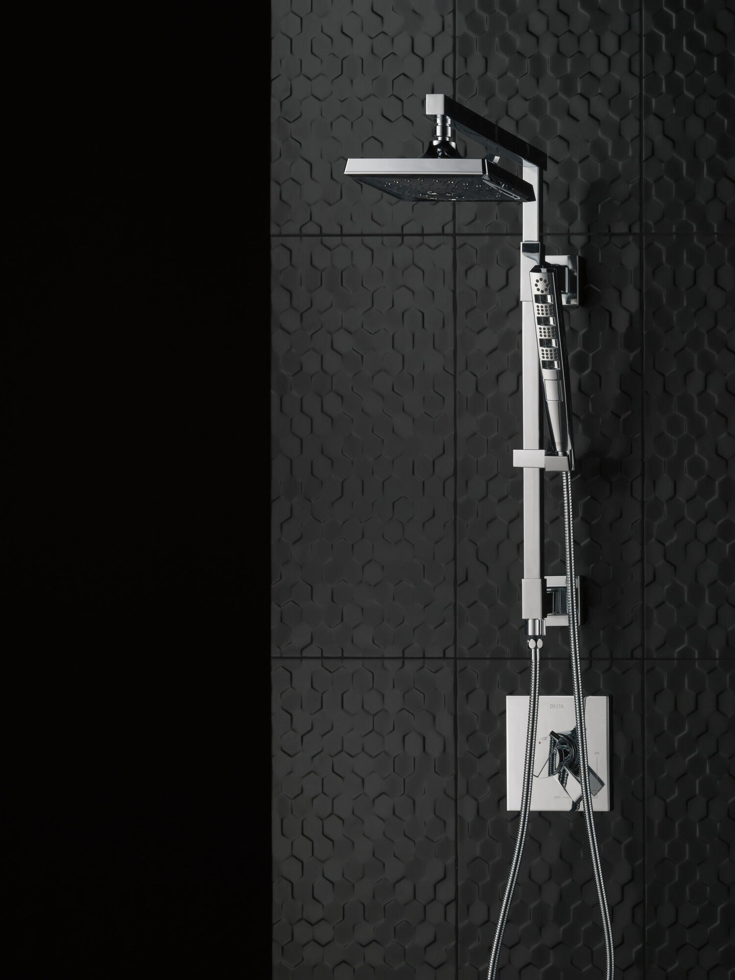 59140-SS-PK H2Okinetic® Ручной душ с 4 режимами Delta Faucet Universal Showering Нержавеющая сталь  - Вид №7