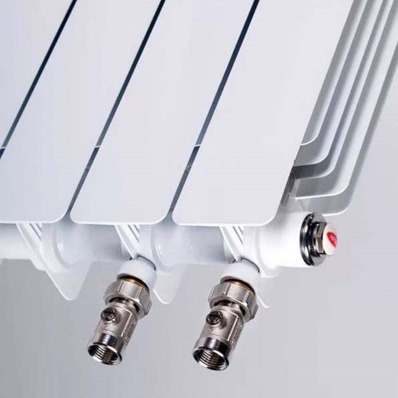 Радиатор биметаллический Rifar Monolit 500/100 10 секций нижнее правое подключение RM50010НП50 - Вид №6