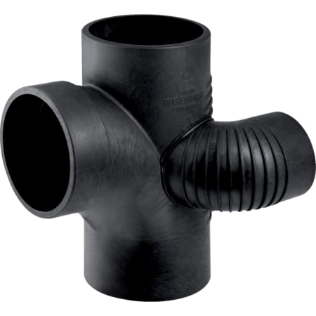 308.872.14.1 Крестовина Geberit Silent-db20, левая со смещенным впуском и дополнительным отводом 88,5° Geberit 