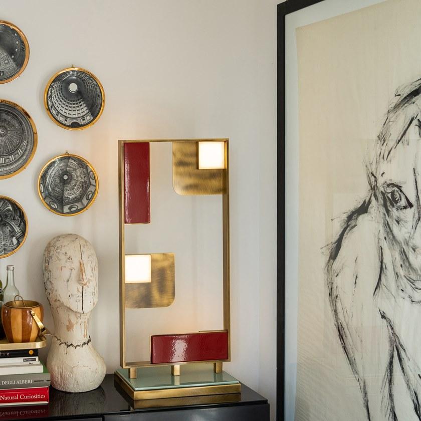 MARIONI Настольная лампа из латуни Sunset 02910 - Вид №5