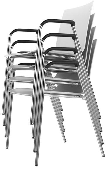 Thonet Штабелируемый стул для конференций из пластика с подлокотниками S 260 sun-id-1421417 - Вид №1