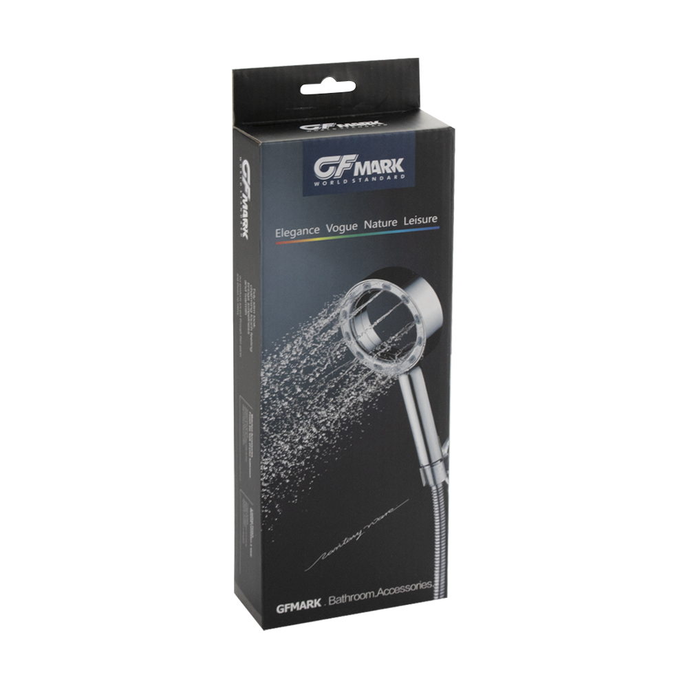 GFmark - Лейка для душа круглая, АНТИВАНДАЛЬНАЯ, из авиационного алюминия, код: 6017  - Вид №1