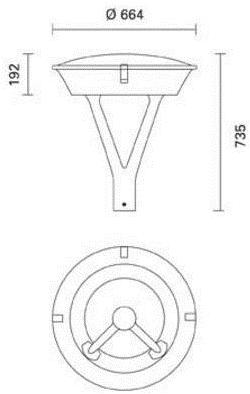 iGuzzini Светодиодный уличный фонарь из алюминия Crown sun-id-1402637 - Вид №6
