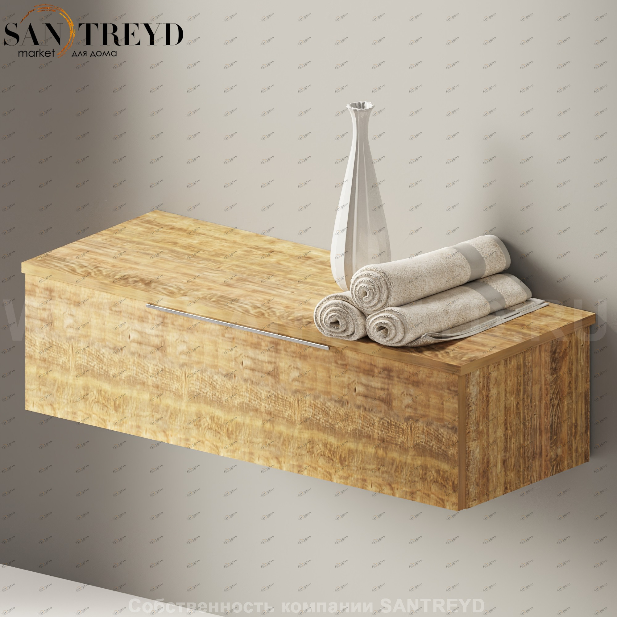 Flaminia BOX Настенная тумба 95 см с 1 ящиком BX298.WW Ceramica Flaminia BX298WW