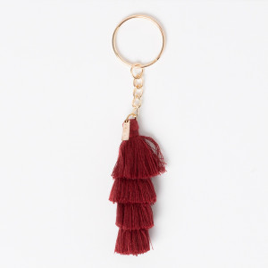DYTASSEBR Брелок для ключей tassels, красно-коричневый Doiy