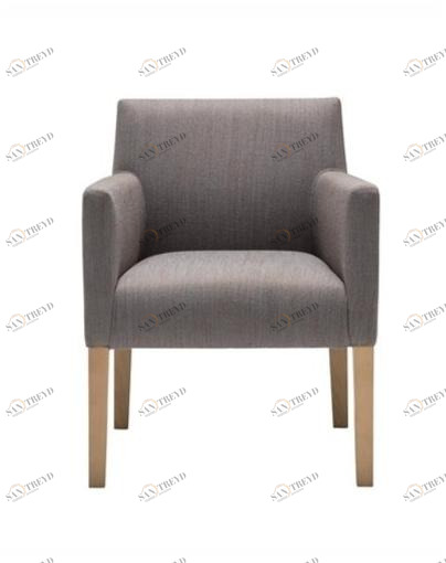 Andreu World Стул с обивкой и подлокотниками Anna Bu1405