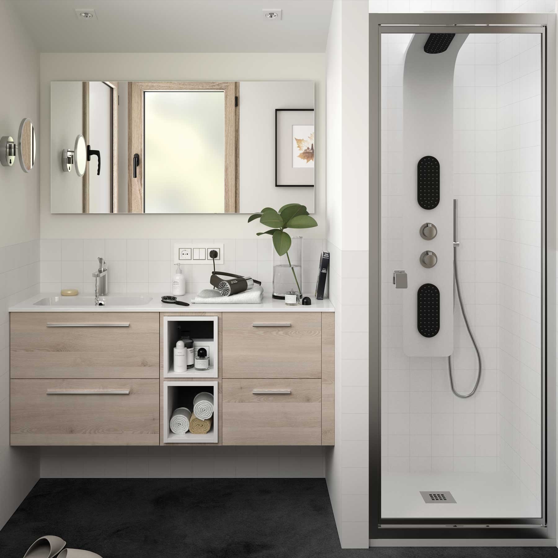 24391 SALGAR Раковина на заказ SOFIA 1005 Тумба для хранения справа MINERALMARMO 1005 x 15 x 460 мм - Вид №2