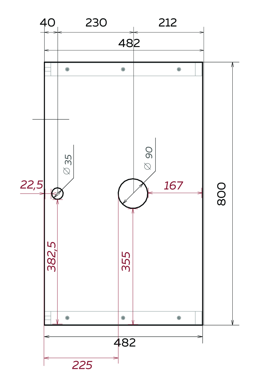У85848 Тумба GRUNGE LOFT 80П 1в.я Бетон темно-серый 1 Marka GRUNGE LOFT  - Вид №5