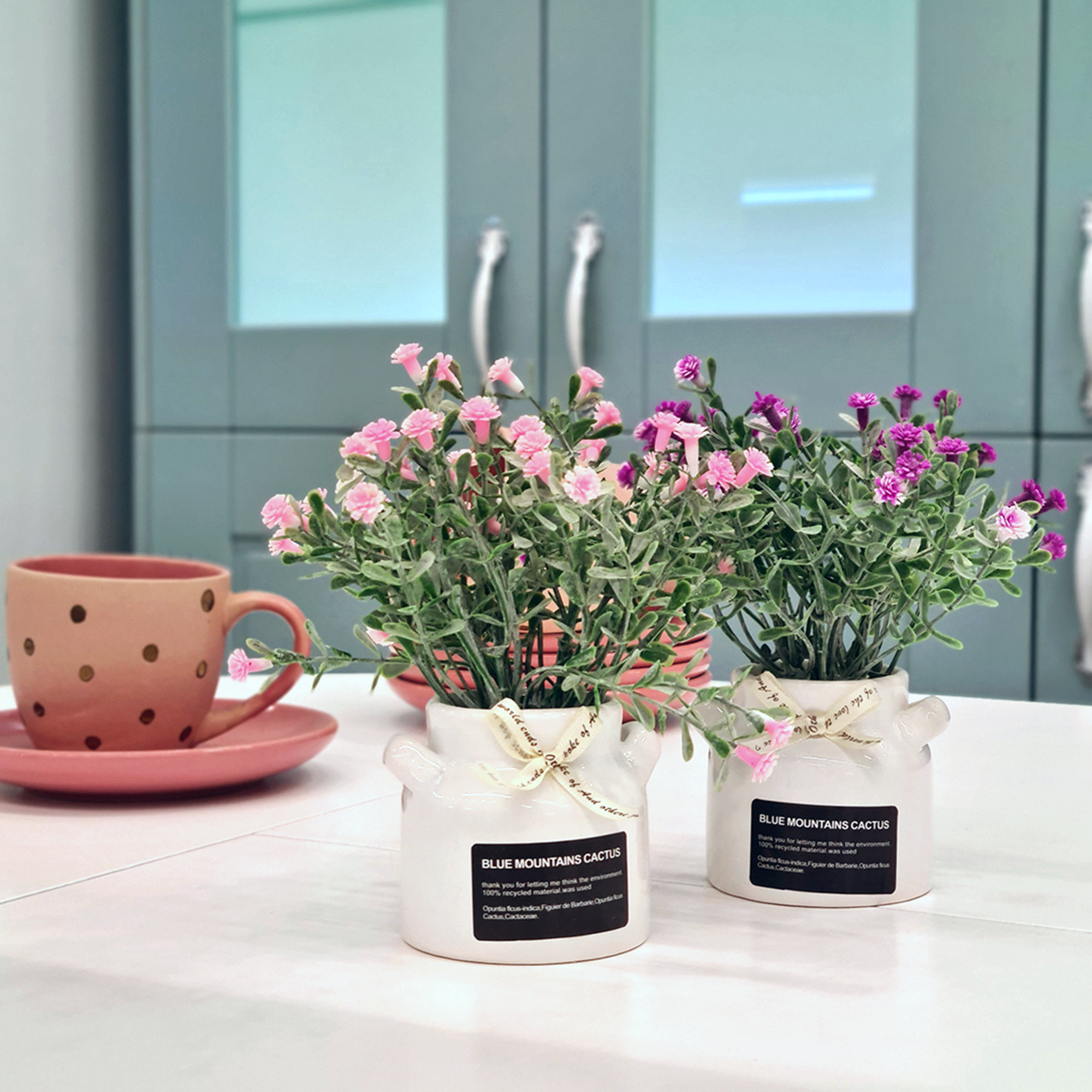 88249649 Искусственное растение в горшке прованс розовый STLM-0077033 Santreyd  - Вид №4