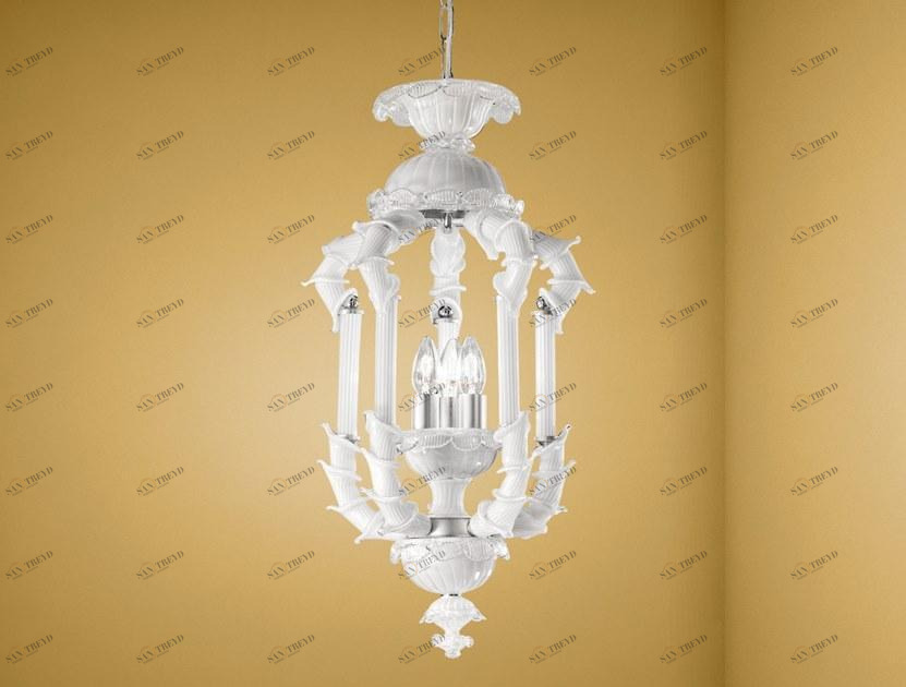 Sylcom Подвесной светильник из стекла с кристаллами Rezzonico 1473