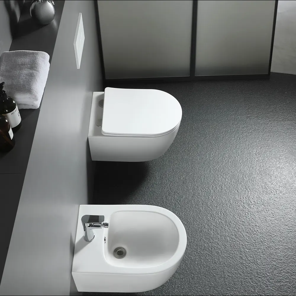 Комплект инсталляция с унитазом Aquatek Европа 4 в 1, безободковый с микролифтом, клавиша цвет белый STLM-2120468 - Вид №18