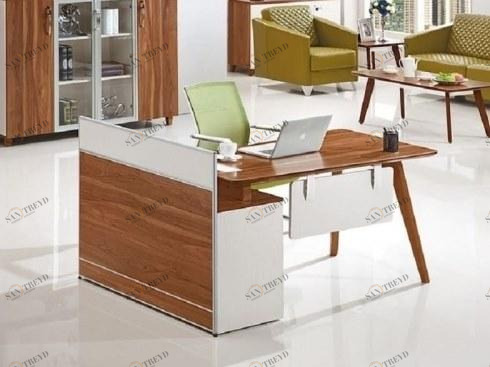 Arrediorg.it® Угловой деревянный стол со встроенной полкой Evolutio sun-id-1431169