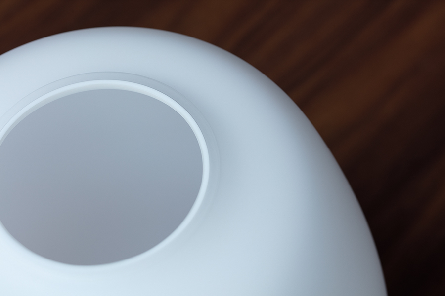 Ваза стеклянная белая 31 см Boulder LSA INTERNATIONAL ДИЗАЙНЕРСКИЕ 00-3894920 Белый  - Вид №2