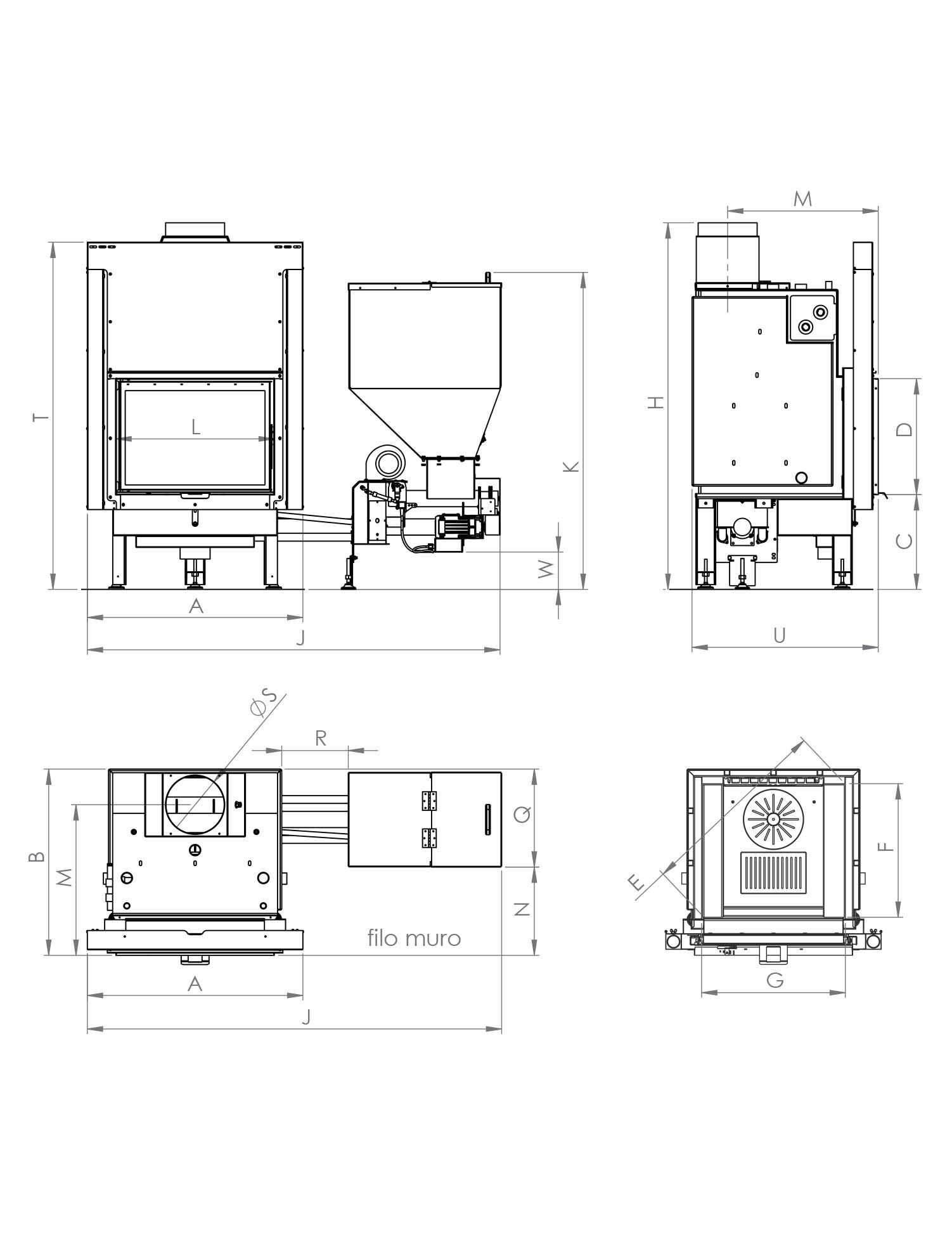 Огнеупорный камин CTM SUPERIOR COMBI ARCH-00140829 - Вид №2