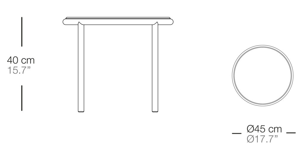 Стол низкий Teja ø45x40 Bivaq sun-id-1986058 - Вид №4