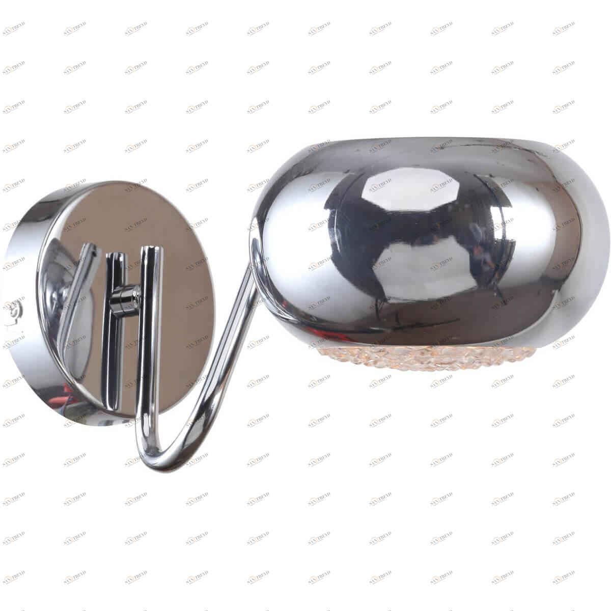 Бра настенное серебристое хром Rivoli Romi 3038-401 RIVOLI ROMI 00-3930423 Хром 