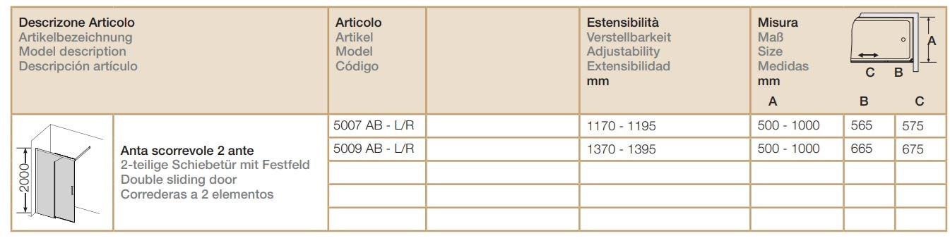 Provex Industrie Прямоугольная душевая кабина с раздвижной дверцей Arco/arco free sun-id-1451282 - Вид №3
