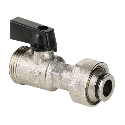 VTc.720.NE.0005 Кран шаровой коллекторный Valtec 3/4", "евроконус" 