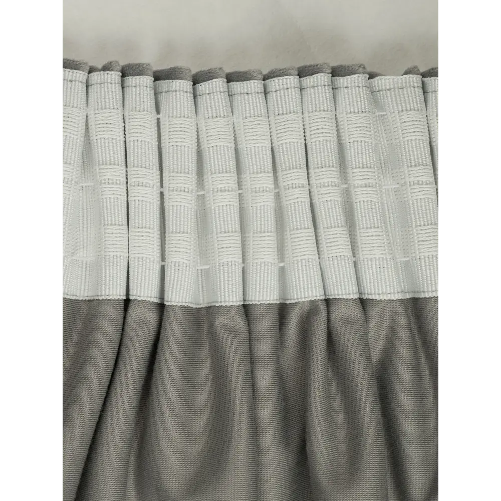 СТОЛИЦА ТЕКСТИЛЯ - Штора на ленте серый бархат 140x270 см для гостиной и спальни 89376359 STLM-1574886 - Вид №8