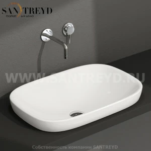 GE042BI Встроенная раковина под столешницу прямоугольная Ceramica Globo GENESIS