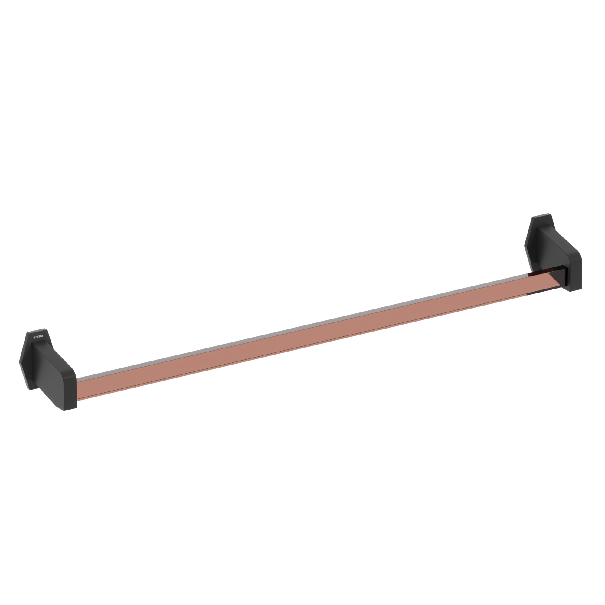 182565 Полотенцедержатель 60 см цвет Черный/Коричневый Sonia LUCE Испания