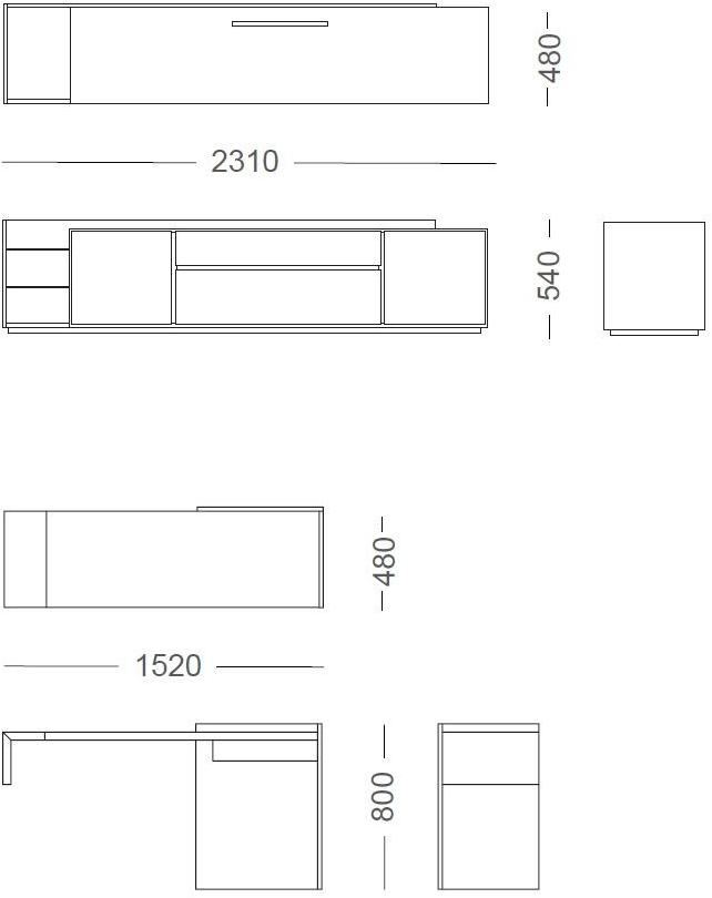Now & Future Тумба под ТВ с системой управления кабелями Gap sun-id-1411540 - Вид №2