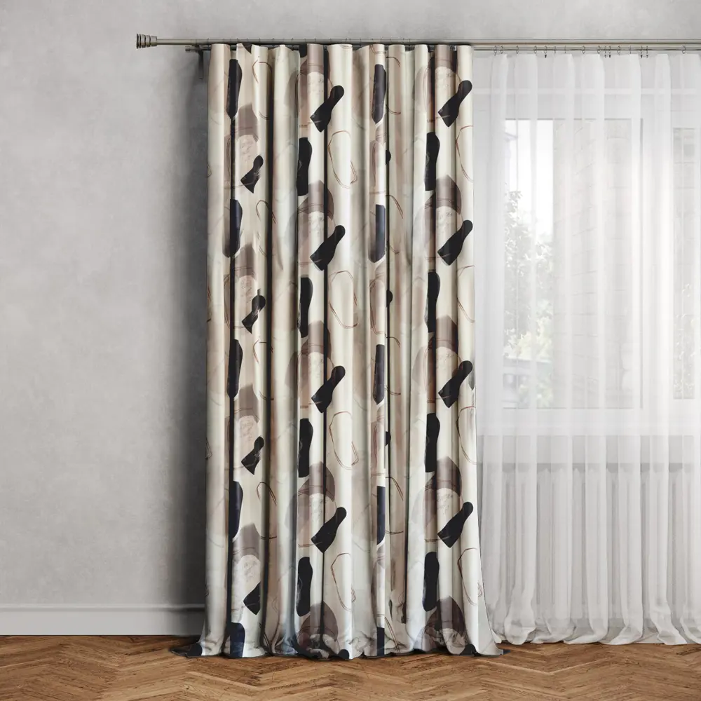 SEASONS Штора Анже на ленте: бархатный декор для уютного интерьера 88948005 STLM-1402463