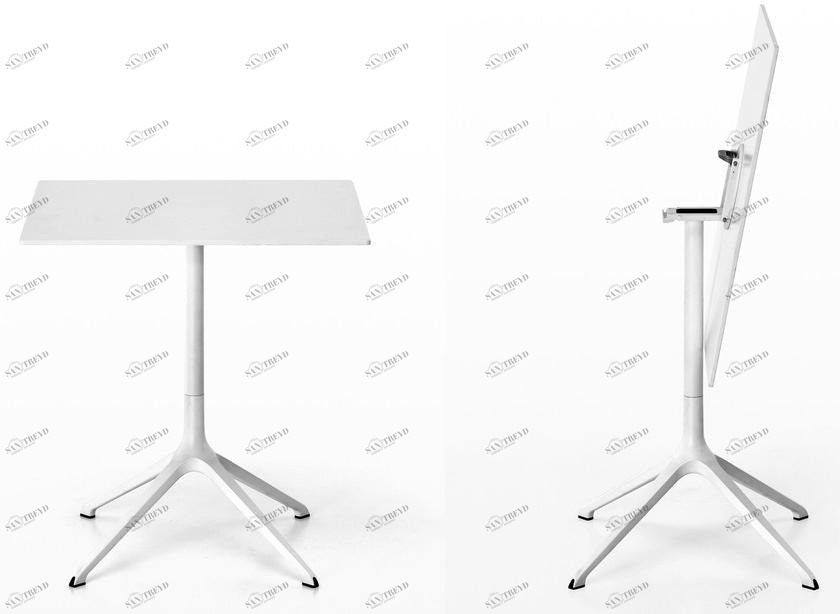 Kristalia Квадратный стол из литого под давлением алюминия с откидной столешницей Elephant sun-id-1507745