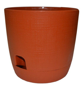 320-2 Горшок д/цветов с поддоном Twist d=19 3.3 Л. терракот Цветочная коллекция
