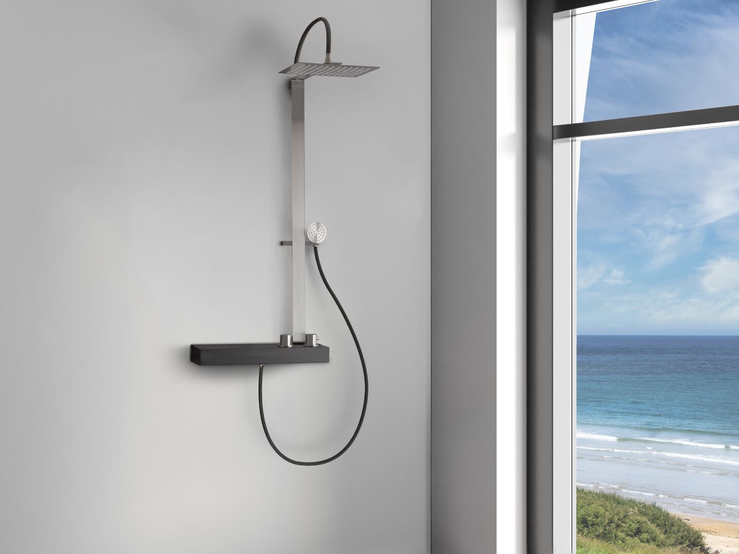 Набор для душа из нержавеющей стали с душем и ручным душем Cropelli Alyssia ARCH-00052055 - Вид №30