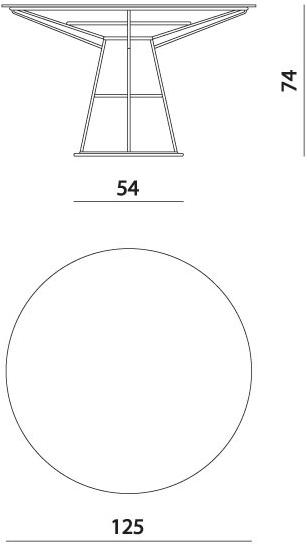 MissoniHome Круглый стол из хрусталя и полиэстера Cordula sun-id-1478531 - Вид №3