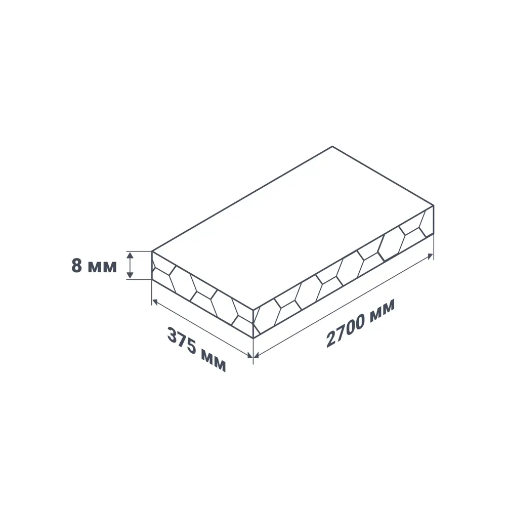 Стеновая панель ПВХ Брис голубой 2700x375x8 мм 1.013 м² 81933857 STLM-2150674 VENTA  - Вид №5
