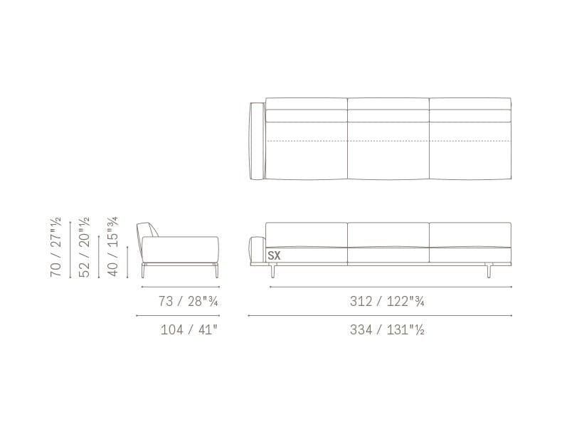 Ткань диван Poltrona Frau коллекция-диваны и кресла ARCH-00009449 - Вид №15