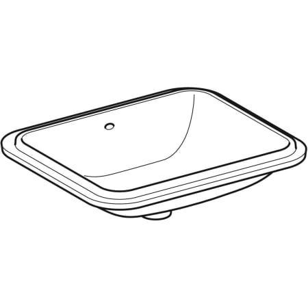 500.766.01.2 Раковина под столешницу Geberit VariForm прямоугольной формы Geberit  - Вид №9